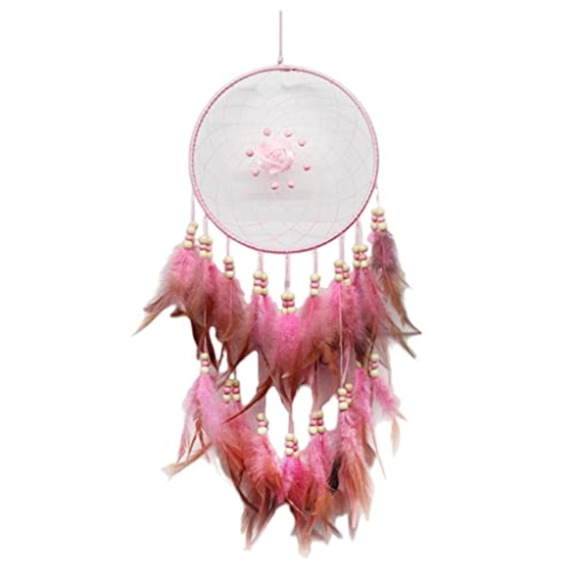 Pink Handmade Dream Catcher for Wall Hanging Decoration