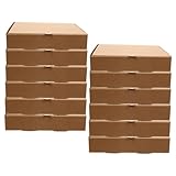 LRXIYODE 12Stücke Pizzakartons aus Dickem Papier Leere Pizzaboxen für Kuchen und Snacks zum Dekorieren und Frischhalten Pizzaverpackungsboxen für Feiern