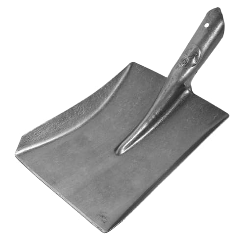 BAZEITFLOW Pala De Jardín Cuadrada De Acero Al Carbono Ligera y Resistente Pala Multifuncional para Excavar y Transferir Cenizas Herramienta para Huerto y Plantar Flores Portátil con Mango