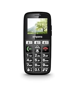 Emporia E30 Seniorenhandy, 30 Jahre Edition, Tastenhandy ohne Vertrag, Mobiltelefon mit Notruftaste, Extra große Tasten, Ideal für Senioren, Leichte Bedienung, Schwarz
