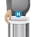 simplehuman Code N 60 Count, Dispenser Pack Custom Fit Liners, Drawstring Trash Bags, 45-50 Liter / 11.9-13.2 Gallon, White