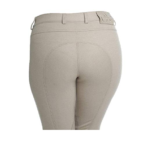 Pantalon équitation femme extensible Ovation Euro Melange beige