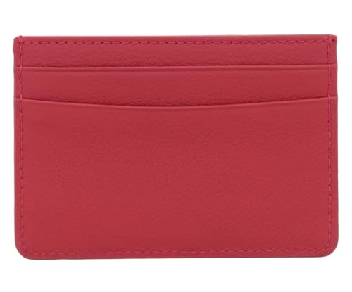 Slim Minimalist Front Pocket RFID Blocking Leather Wallets for Men and Women - Pomegranate Red2