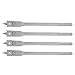 4Pcs Spade Drill Bit Set, 12mm Paddle Flat Bits Hole Cutter Flat Boring Drill High Carbon Steel Woodworking Hand Tools Hardware