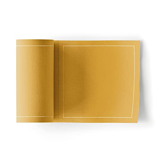 Cotton Cocktail Napkin - 4.5 x 4.5 in - 50 units per roll - Curry