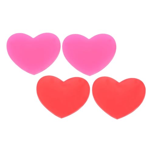 KOMBIUDA Tennis Racket Vibration Dampener Silicone Tennis Shocks Absorbers Racket Dampening Supplies Heart Design