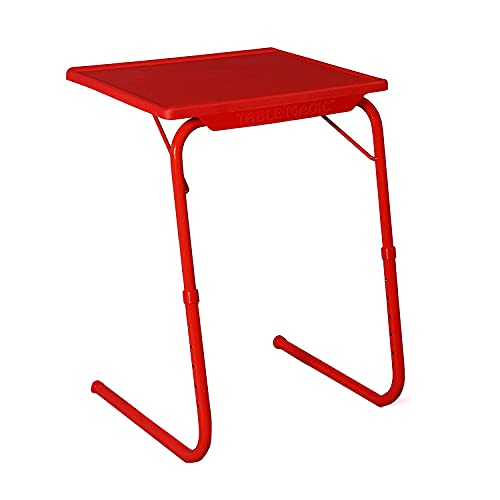 Image of Multipurpose Laptop Study Table Strong Top 6 Heights 3 Angles Portable Adjustable Foldable (Red)