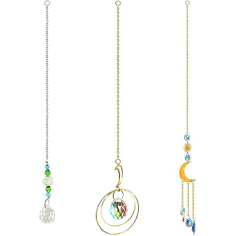 3PCS Crystal Prism Ball Wind Chimes Cover