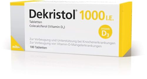 Dekristol 1.000 I.E. Vitamin D3 Tabletten für starke Knochen, 100 Stück
