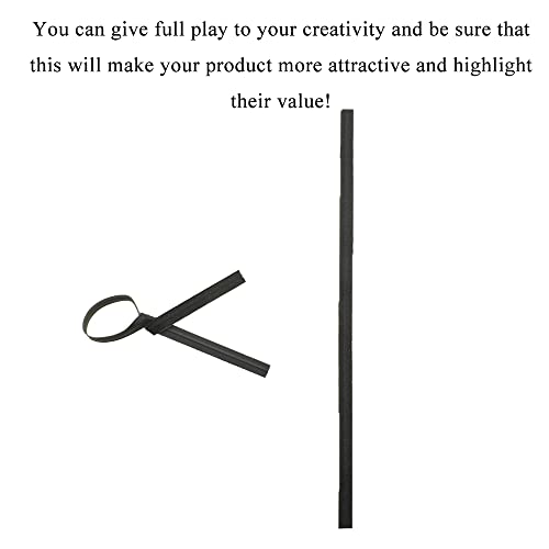 Hahiyo 300Pcs 5Inches Black Kraft Paper Twist Ties Bread Candy Coffee Bag Ties Plant Twist Ties For Cellophane Treat Bag Gift Wraping Bag Plastic Bag Halloween Halloween Party Cake Present Art Craft #TOP2