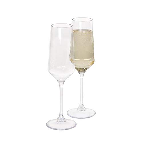 Kampa Soho Polycarbonaat Champagne/Prosecco fluit 270ml Twin Pack