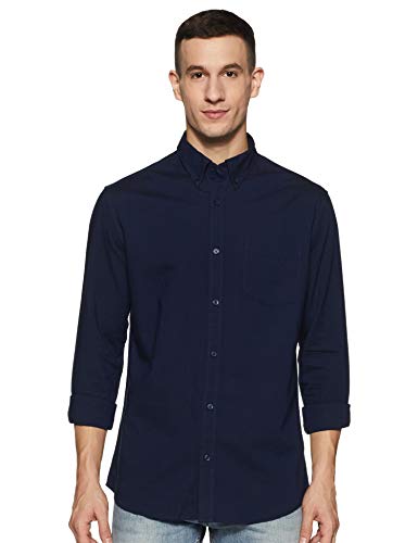 Image of Marks & Spencer Men's 3 Pack Regular Fit Easy Iron Long Sleeve Shirts