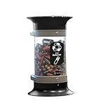Glasdon C-Thru 5Q Battery Recycling Tube (Black) – Small Battery Recycling Bin – Compact 5Q Transparent Battery Collection Tube – Standard/Recycle Across America Decals (Standard Battery Decal)