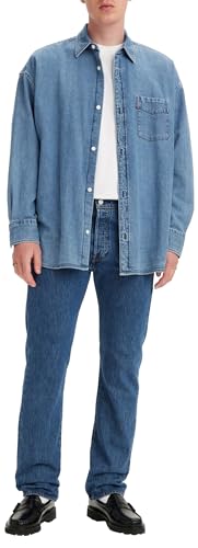 Levi's 501 Original Fit Vaqueros, Stonewash, 32W / 30L para Hombre