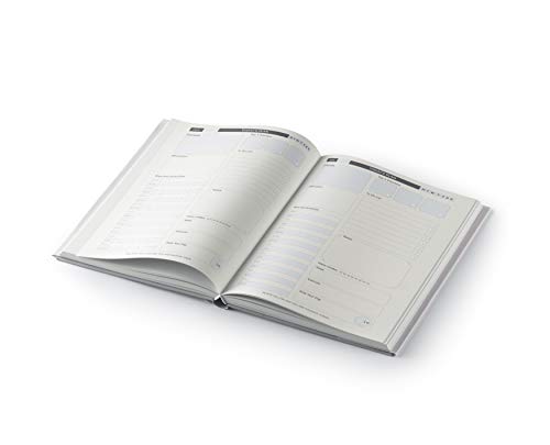 Image of LAURET BLANC Daily Planner Diary and Organizer, Gratitude and Affirmation Journal with Weekly and Monthly Review- A5 Size, Plan for 6 Months, Hardcover