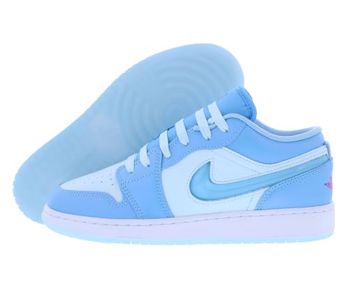 Jordan Big Kid's 1 Low SE Aquarius Blue/Aquarius Blue (FN7366 400) - 5.5