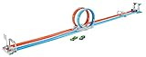 hot wheels looping infernal leclerc Fácil de guardar y portátil para divertirse con los amigos; incluye dos vehículos de hot wheels