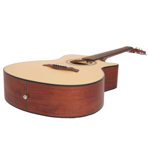 Image of Vault EA25CE Grand Auditorium Shape Electro- Acoustic Guitar with Bubinga Back and Sides - Natural