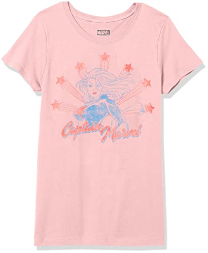 T-shirt de style rétro Capt Marv fille vêtement d'été à col rond