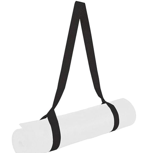 Yoga Mat Strap-Adjustable Yoga Mat Carrier,Easy-Cinch Yoga Mat Sling,Multi Purpose Straps (Black)