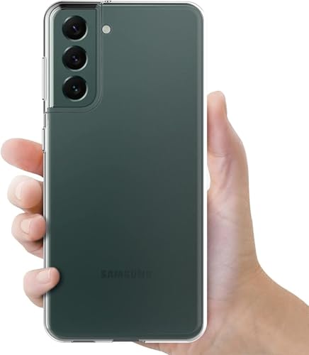 Image of NISHTECH for Samsung Galaxy S22 Plus 5G Premium Transparent Hybrid Soft Slim Dust Proof Back Case Cover Silicone with Camera Protection