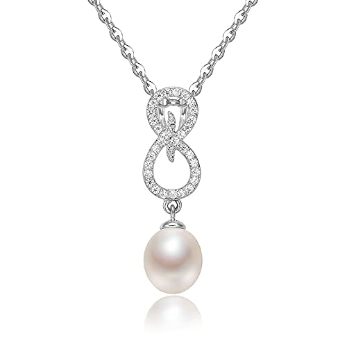 Collier perle véritable goutte d'eau douce naturelle et chaîne ras du cou