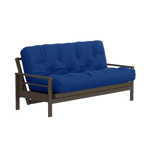 Royal Sleep Products by The Futon Factory | 10 inch Pocket Coil Futon Mattress - Royal Blue Color - Full Size - CertiPUR Certified Foam - Made in USA - Frame Not Included