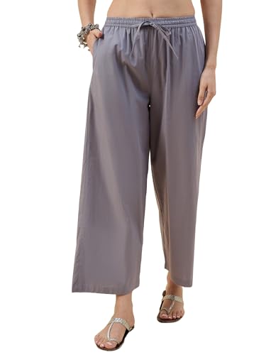 Image of Nermosa Women's Loose Cotton Relaxed Fit Palazzo