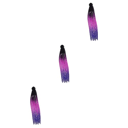 Autocollants pour casque tressé BESPORTBLE look unique et finitions soignées lot de 3