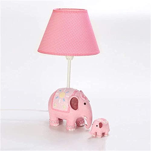 Lampe de chevet enfant LED éléphant rose avec lumière douce