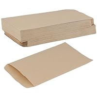 CHUENKUK 200 Stück 16 x 11cm Kleine Braune Umschläge, Selbstklebend Kraftpapier Umschläge, Briefumschläge für Löhne, Samen, Münzen, Grußkarten, und Einladungen