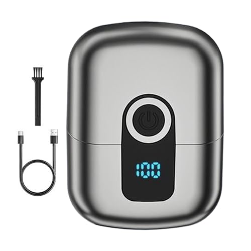 Máquina de Afeitar Eléctrica,Recortador De Barba Eléctrico - A Prueba De Agua Recargable Sin Cable Con Pantalla LED, Kit De Aseo Portátil Para Cuidado De Piel Sensible