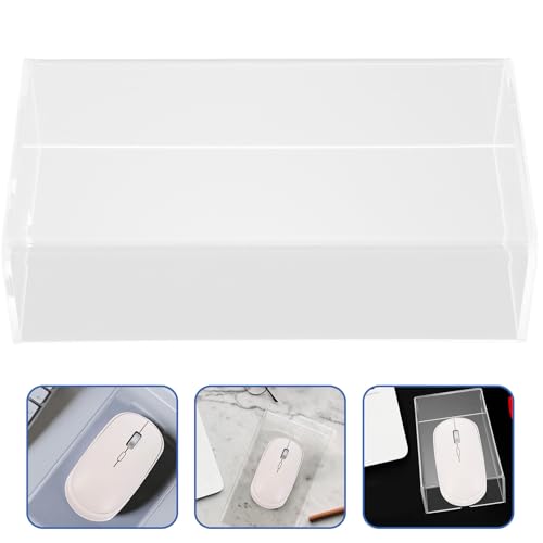 Estuche para ratón de computadora acrílico transparente para proteger tu hardware 3