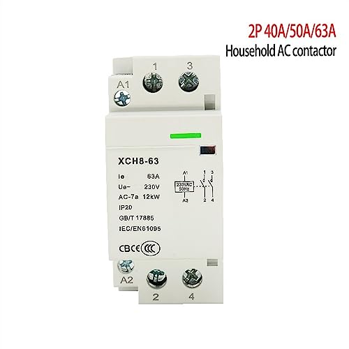 Contacteur modulaire rail DIN 230V 32A 2NC interrupteur commande tableau electrique - 2