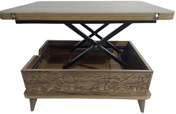 Smart Magic 17247 Function Both table and coffee table Hard chipboard Dark Walnut