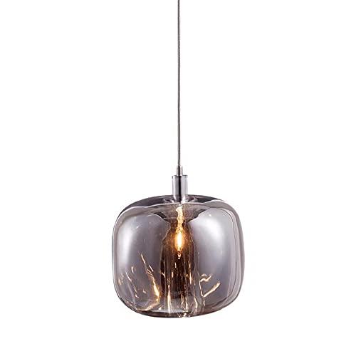Lustre suspension moderne LED E27 en verre pour décoration de chambre et de maison