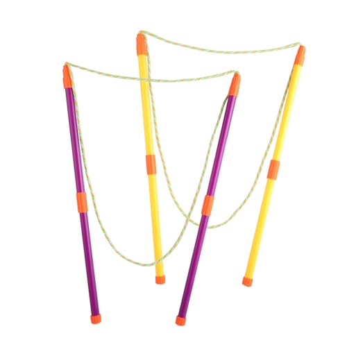 Kievano Kit de bolhas gigantes, 2 varinhas telescópicas leves e portáteis, corda de algodão resistente, Bubble Wand para crianças e adultos, ideal para jardim, praia e festas