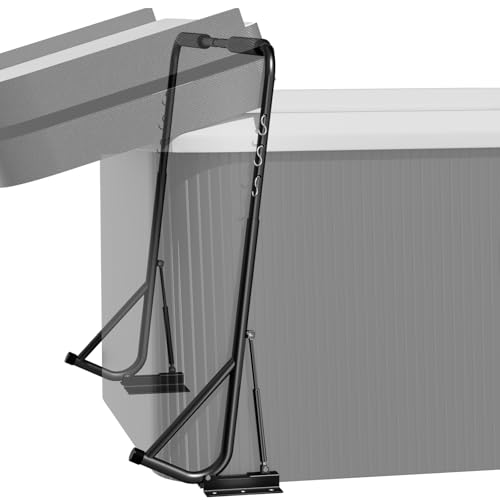 Adjustable Hot Tub Cover Lift - Spa Cover Removal System 31.5-41.3 Height 57-92.5 Width Fits Most Rectangular Hot Tubs Cover Lifter