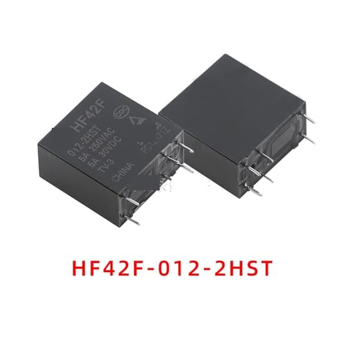 Relé HF42F-012-2HST mini de 6 pines para interruptores y circuitos impresos 2