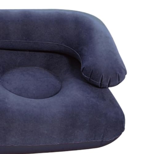 Sofá inflable con apoyabrazos de apoyo y textura suave de terciopelo 7