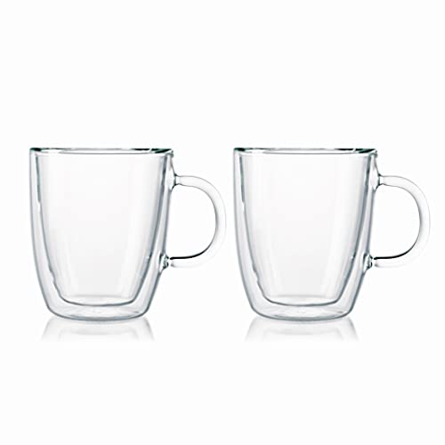 Bodum Bistro Coffee Mug, 10 Ounce (2-Pack), Clear #TOP4
