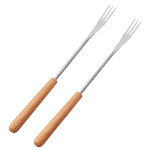 YARNOW 12 Peças Garfos De Fondue De Aço Inoxidável Palitos De Churrasco Reutilizáveis Espetos De Shi