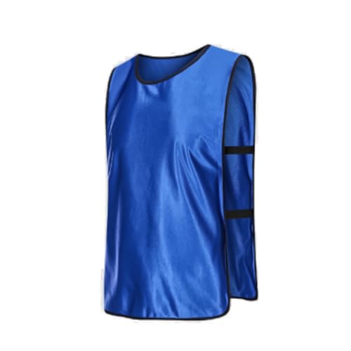 BORDSTRACT 5Pcs Kids Training Vests, Sleeveless Practice Pinnies with Round Neck, Team Tank Tops, for Football, Other Sports(Dark Blue)