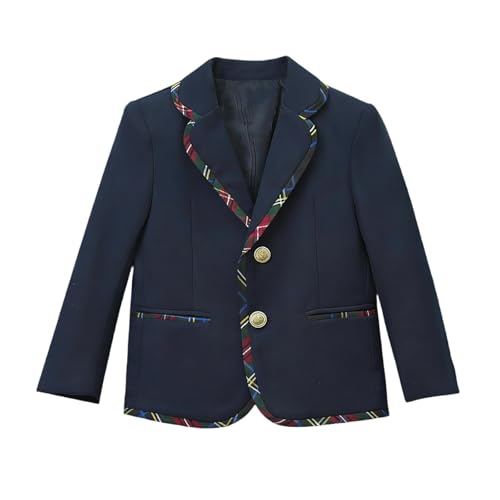 Little and Big Kids Formal Blazers Casual Lapel Snap Button Down Suit Jackets School Unifrom Sport Dress Coats