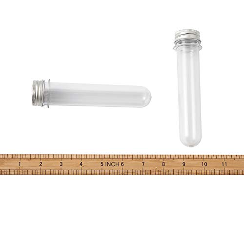 Image of Magibeads 12Pcs Clear Tube Plastic Bead Containers with Lids 5.9 x 1.45 Inches Travel Size Seed Bead Cylinder Bead Organizer Box Diamond Painting Storage Containers 60ml Capacity
