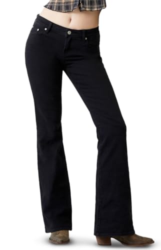 PacSun Women's Jade Low Rise Bootcut Jeans Stretch Black