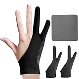 Two Fingers Desgin Fits Both Hands: No matter left- or right-handed, this Kortimu artist glove fits snugly on either hand, adapting perfectly to your hand shape Comfortably. The ambidextrous design ensures you can focus on creating without any distra...