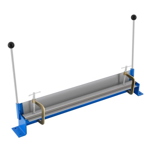 HeinaTond Blechbiegemaschine Manuell Abkantbank 760mm Kantbank 90 Biegewinkel Biegemaschine für Bleche bis 1 2mm Manuelles Biegetool Metall Biegemaschine für Werkstatt (W1.2 * 760)