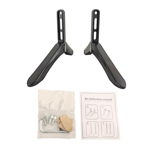AsrMyjcx 2X Base de Soporte para TV de Mesa, Base para Mesa de televisión, Soporte Estable y Resistente, pies de Pedestal para TV, pies de televisión para Uso