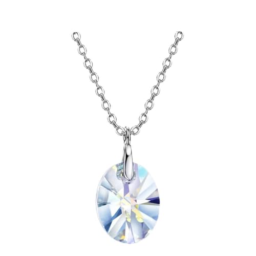 Collier en argent S925 et son cristal scintillant, le cadeau d'anniversaire parfait